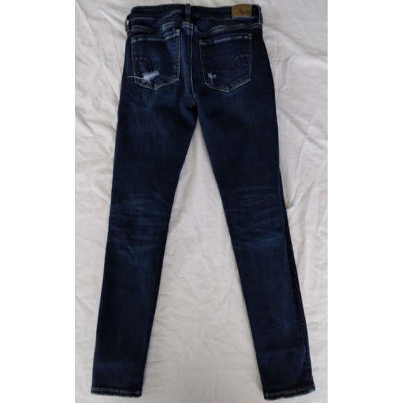 American Eagle AE Ne(x)t Level Patched Low-Rise Jegging Jeans Womens 2 Short - Picture 7 of 11